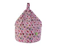 Bean Lazy Women's Cotton Pink Cupcake Bean Bag Child Size | Size: Small Bean Lazy Pink Small
