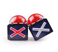 BEAN LIEVE Game Show Buzzers - 2 Pack Quiz Buzzer with Light and Sound, Red Buzzer Button Quiz Answer Buttons Perfect for Game Night, Trivia Club and Classroom