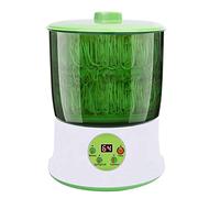 Bean Sprouts Machine, Seed Sprouter Kits, LED Display Time, Intelligent Automatic Bean Sprouts Maker, 2 Layers Function, Large Capacity Seed Growth, Wheatgrass, Broccoli Sprouts