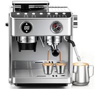 Bean to Cup Coffee Machine, Coffee Machines with Grinder, Milk Frother, Automatic Espresso Machine, Latte, Cappucino, Coffee Maker, 2.5L Water Tank, 2800 W, 20 Bar Pressure, LED Display, Cleaning Kit