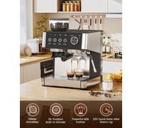 Bean to Cup Coffee Machine Espresso and Cappuccino Maker 2.3L Water Tank 30 Pres