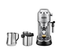 Bean to Cup Manual Coffee Machine, Dedica Arte Delonghi Silver One Size