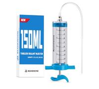 Beanewone Bicycle Tubeless Tire Sealant Injector Syringe, Tubeless Sealant Injector Syringe for Tubeless Tyre Sealant and Stans No Tubes Tyre Sealant (150ml)