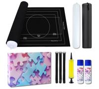Beanewone Jigsaw Mat, Puzzle Mat can Hold 1000 1500 2000 Pieces, Includes 2 x 120 ml Puzzle Glue, Easily Store and Organise Scattered Jigsaw Pieces, a Practical Gift for Enthusiasts
