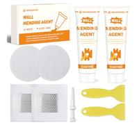 Beanewone Wall Filler Repair Kit, Wall Mending Agent White 2 x 120 g, Wall Filler Ready Mixed for Holes, Peeling, Graffiti, Crack