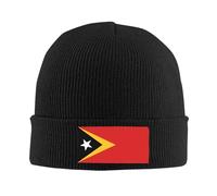 Beanie East Timor Timorese Flag Warm Knit Cap Durable Running Cap for Guys Women Men