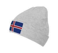 Beanie Flag of Iceland Sleep Hats Unisex Thermal Hat Slouchy Winter Hats for Running Adults Travel