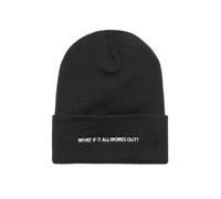 Beanie Flexfit What If Wooly Combed Noir TU