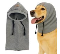 Beanie For Dogs - Noise Protection Warm Scarf Pullover Hood, Winter Warm Pet Hat with Adjustable Drawstring - For Holiday Cold Weather Outdoor Travel Daily Walking Car Trip Vet Visit