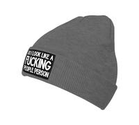 Beanie Hat Do I Look-Like A Fucking People-Person Knit Hat Soft Knit Cap Breathable Winter Hat for Fishing Outdoor Running