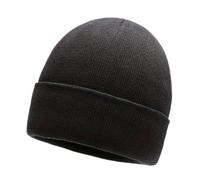 Beanie Hat for Men’s, Comfortable Breathable Stretchy Soft Cuffed Beanie Winter Hats for Mens, Skullies & Beanies (Black)