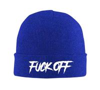 Beanie Hat Fuck Off Knit Hat Slouchy Beanie Cap Soft Winter Hat for Running Fishing Camping