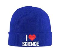 Beanie Hat I Love Science Beanie Cap Soft Knit Cap Cozy Winter Hats for Fishing Running Outdoor