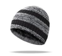 Beanie Hat Men - Warm Winter Colorblock Knit Hat, Soft & Stylish Cold Weather Skull Cap for Outdoor, Travel, Casual Wear