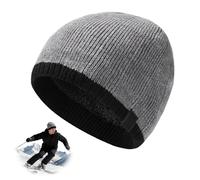 Beanie Hat Men Women for Big/Small Heads Layer Winter Wooly Hat Knitted with Stretchy Soft Lining Unisex Thermal Thick Skull Cap Warm Soft Classic for Outdoor Running Cycling Walk Ski Gift Him/Her/Dad