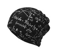 Beanie Hat,Neck Gaiter Knitted Hat Face Mask Scarf Balaclava Slouchy Running Hat,A Mathematical Formula Equation