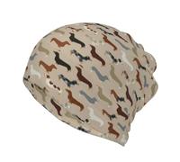 Beanie Hat,Neck Gaiter Knitted Hat Face Mask Scarf Balaclava Slouchy Running Hat,Dachshund Dachshunds Dogs Pet Dog