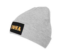 Beanie Hat Rorcie Iona College Logo Knit Hat Comfortable Winter Hats Perfect Knit Cap for Camping Climbing Running
