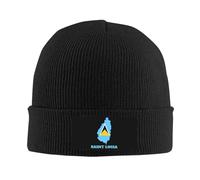 Beanie Hat Saint Lucia St. Lucian Flag Map Solide Slouch Beanie Windproof Skullcap for Sports Jogging Women
