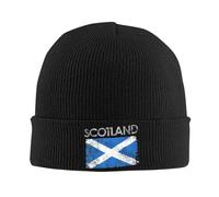 Beanie Hat Scottish Flag Retro Scratch Pride Winter Hat Cozy Beanie Cap Soft Knit Hat for Outdoor Fishing Running