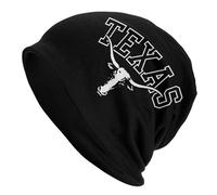 Beanie Hat Texas Longhorn Lone Star State Texas Strong Beanie Cap Stretchy Knit Cap Lightweight Knit Hat for Walking Fishing Camping