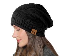 Beanie Hat Women - Winter Warm Knitted Beanies Ladies Thermal Wooly Soft Slouchy Beanie Skull Cap Cable Knit Hat for Women Outdoor