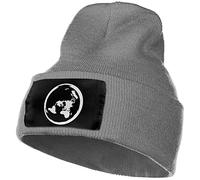 Beanie Knit Hats Earths Flat Map Baggy Skull Cap Stretchy Slouch Skull Cap Unisex Classics Basic Beanies for Christmas Thanksgiving Fall