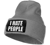 Beanie Knit Hats I Hate People Baggy Skull Cap Warm Watch Caps Beanie Comfortable Beanies Hats for Men Women Thanksgiving Outdoors