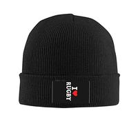 Beanie Knit Hats I-Love-Rugby Classics Basic Beanie Windproof Watch Cap Beanie Warm Men's Beanie Hat for Fall Family Men