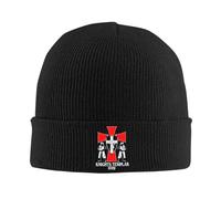 Beanie Knit Hats Knights Templar 1119 Crusader Deus Beanies Hats Soft Slouch Skull Cap Daily Watch Caps Beanie for Dad Christmas Fall