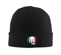 Beanie Knit Hats Roman Italian Flag Fist Power Slouch Skull Cap Daily Baggy Skull Cap Warm Watch Caps Beanie for Dad Family Thanksgiving