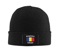 Beanie Knit Hats Romania Flag Classics Basic Beanie Daily Watch Cap Beanie Stretchy Skull Cap for Christmas Thanksgiving Family 30X18 Cm