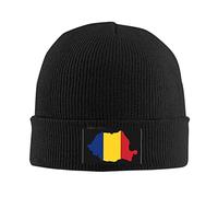 Beanie Knit Hats Romanian Flag Classics Basic Beanie Stretchy Baggy Skull Cap Daily Skull Cap for Fall Christmas Thanksgiving 30X18 Cm