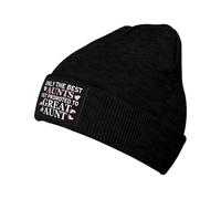 Beanie Knit Hats The Best Aunts Get Promoted to Great Aunt Slouch Skull Cap Warm Baggy Skull Cap Soft Classics Basic Beanies for Christmas Dad Thanksgiving