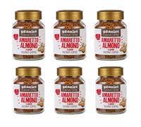 Beanies Amaretto Almond Flavour Instant Coffee 50g, 6 Pack