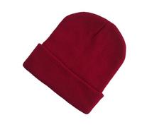 Beanies Caps Cuffed Knitted Hats Skullcap Head Hip Hop Skullies Brimless Cover Accessories Gifts Winter Running deep red