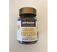 Beanies Flavoured Instant Coffee Caramel Popcorn 50g jar