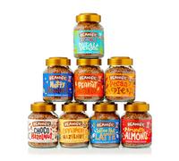 Beanies Flavoured Instant Coffee, Nut Flavoured Coffee Gift Box 400g (8 x 50g Jars) - Nutty Hazelnut, Peanut Butter Cup, Cinnamon Hazelnut, Coconut, Toffee Nut Latte, etc., Sugar Free