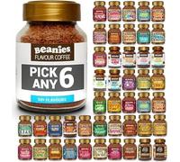 Beanies Flavoured Instant Coffee | Pick Any 6 Jars (50g) | 50+ Flavours | Sugar Free, 2 Calories Per Cup | Gluten & Dairy Free