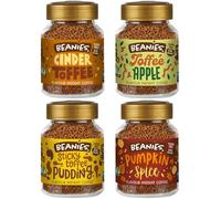 Beanies Flavoured Winter Stash Bundle Instant Coffee, 400g (50g x 8 Pack) - Rich in Flavour, Low-Calorie, Sugar-Free Coffee for Every Taste, Suitable For Vegetarians And Vegans