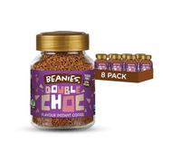 Beanies Instant Coffee Double Chocolate Flavour, 400g 50g x 8 Pack - Freeze Dried Coffee, Sugar Free Low Calorie Drink, Vegan Friendly, Rich Taste with Wellness Focus