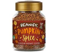 Beanies Instant Coffee Flavoured 50g, Freeze-Dried Granules, Quick & Easy to Brew, Nut-Free, Premium Taste,Rich in Flavour, Low-Calorie, Sugar-Free (50g, Pumpkin Spice)