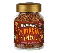 Beanies Instant Coffee Flavoured 50g, Freeze-Dried Granules, Quick & Easy to Brew, Nut-Free, Premium Taste,Rich in Flavour, Low-Calorie, Sugar-Free (50g, Pumpkin Spice)