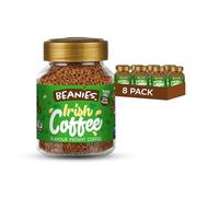 Beanies Instant Coffee with Irish Coffee Flavour, 400g (50g x 8 Pack) - Freeze-Dried Granules, Quick & Easy to Brew, Premium Taste, Rich in Flavour, Low-Calorie, Sugar-Free, Vegan