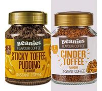 Beanies Instant Flavoured Coffee 50g(Sticky Toffee Pudding & Cinder Toffee)