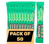 Beanies Mint Chocolate Flavoured Instant Coffee Sticks - (Pack of 50 Single Serve Sachets) Refreshing Mint Chocolate Flavour