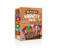 Beanies Mixed Flavoured Instant Coffee 12 Sachets with 12 Different Flavours in a variety pack, Freeze-Dried Granules, Premium Taste, Nut-Free, Rich in Flavour, Low-Calorie, Gluten-Free, Vegan
