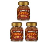 Beanies Pumpkin Spice Flavored Instant Coffee 150g (50g x 3 Pack) - Freeze-Dried Granules, Quick & Easy to Brew, Premium Taste, Rich in Flavour, Low-Calorie, Sugar-Free, Vegan