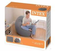 Intex Beanless Bag Chair Grey For Swimming Pool Outdoor