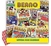 Beano Calendar 2025 Wall Square Calendar Comic Gift Present with FREE Organising Stickers Included